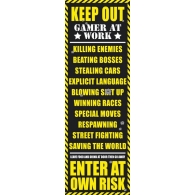 Posters Plakát, Obraz - Gaming - keep out, (53 x 158 cm)