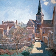 Posters Reprodukce Claude Monet - Bennecourt, 1885 , (70 x 50 cm)