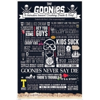 Posters Plakát, Obraz - The Goonies - Typographic, (61 x 91,5 cm)