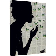 Posters Obraz na plátně Loui Jover - Simplicity - Green, (60 x 80 cm)