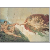 Posters Reprodukce Michelangelo Buonarroti - Zrození Adama , (70 x 50 cm)