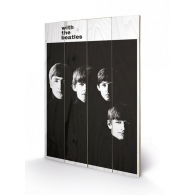 Posters Obraz na dřevě - The Beatles - With The Beatles