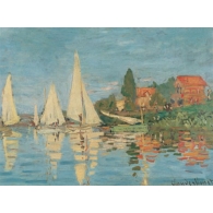 Posters Reprodukce Claude Monet - Regaty v Argenteuil , (80 x 60 cm)