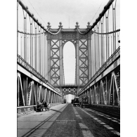 Posters Reprodukce Manhattan bridge Tower and roadway, 1911 , (80 x 60 cm)