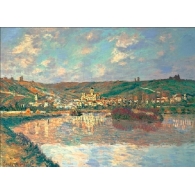 Posters Reprodukce Claude Monet - Vétheuil pozdě odpoledne , (80 x 60 cm)