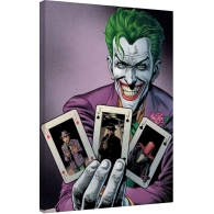 Posters Obraz na plátně Batman - Joker Cards, (60 x 80 cm)