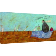 Posters Obraz na plátně Sam Toft - Afternoon tea, (100 x 50 cm)