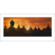 Posters Reprodukce Golden Silhouette - Indonesia , (100 x 50 cm)