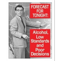 Posters Plechová cedule Ephemera - Tonight's Forecast, (31,5 x 40 cm)