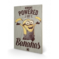 Posters Obraz na dřevě - Já, padouch - Powered by Bananas, (40 x 59 cm)