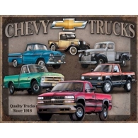 Posters Plechová cedule Chevy Trucks Tribute, (40 x 31,5 cm)