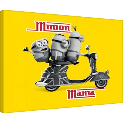 Posters Obraz na plátně Mimoni (Já, padouch) - Minion Mania Yellow, (80 x 60 cm)