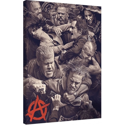 Posters Obraz na plátně Sons of Anarchy (Zákon gangu) - Fight, (60 x 80 cm)