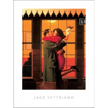 Posters Obraz, Reprodukce - Back Where You Belong, 1996, Jack Vettriano, (40 x 50 cm)