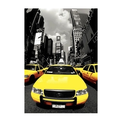 Posters 3D Plakát, 3D Obraz New York - yellow cabs