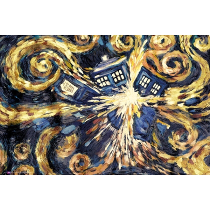 Posters Plakát, Obraz - DOCTOR WHO - exploding tardis, (91,5 x 61 cm)