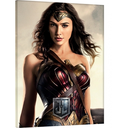 Posters Obraz na plátně Liga spravedlivých - Wonder Woman, (60 x 80 cm)