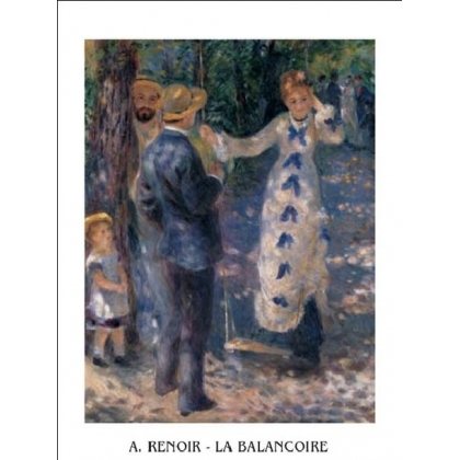 Posters Obraz, Reprodukce - Houpačka, 1876, Pierre-Auguste Renoir, (24 x 30 cm)