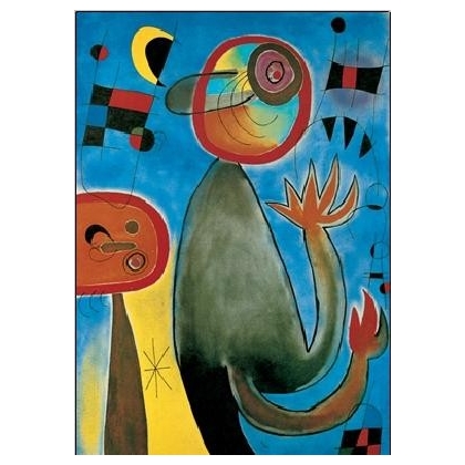 Posters Reprodukce Joan Miró - Žebřík křížící nebe , (60 x 80 cm)