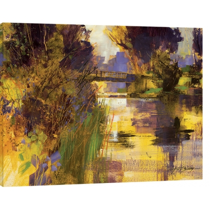 Posters Obraz na plátně Chris Forsey - Bridge & Glowing Light, (80 x 60 cm)