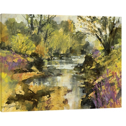 Posters Obraz na plátně Chris Forsey - Riverside in April, (80 x 60 cm)