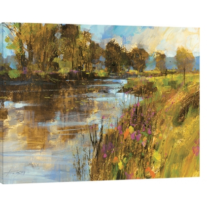 Posters Obraz na plátně Chris Forsey - Spring River, (80 x 60 cm)