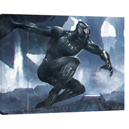 Posters Obraz na plátně Black Panther - To Action, (80 x 60 cm)