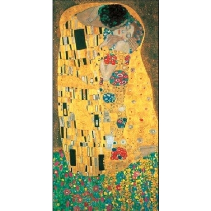 Posters Reprodukce Gustav Klimt - Polibek (část) , (70 x 70 cm)