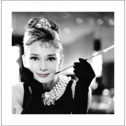 Posters Obraz, Reprodukce - Audrey Hepburn - Smile, (40 x 40 cm)