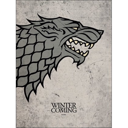 Posters Obraz, Reprodukce - Hra o Trůny - Game of Thrones - Stark, (60 x 80 cm)