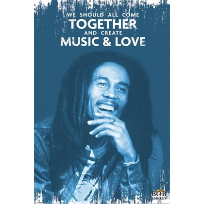 Posters Plakát, Obraz - Bob Marley - Music and Love, (61 x 91,5 cm)