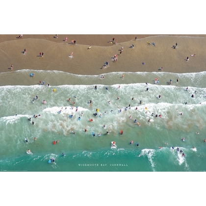 Posters Plakát, Obraz - Jason Hawkes - Widemouth Bay, Cornwall, (91,5 x 61 cm)