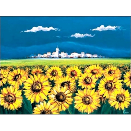 Posters Obraz, Reprodukce - Carol - paese dei girasoli, (80 x 60 cm)