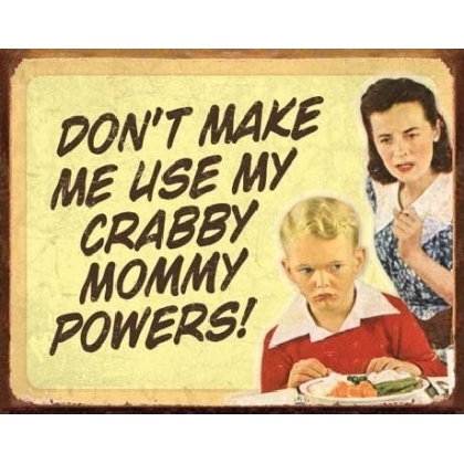 Posters Plechová cedule EPHEMERA - Crabby Mommy, (40 x 31,5 cm)