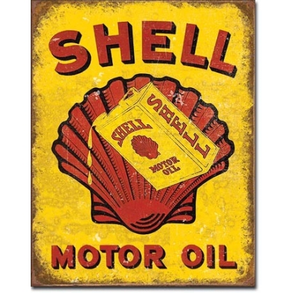 Posters Plechová cedule Shell Oil - Can, (12,5 x 16 cm)