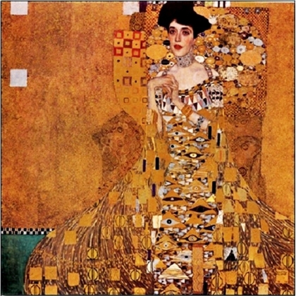 Posters Obraz, Reprodukce - Adele Bloch-Bauer - Zlatá Adéla, Gustav Klimt, (68 x 68 cm)