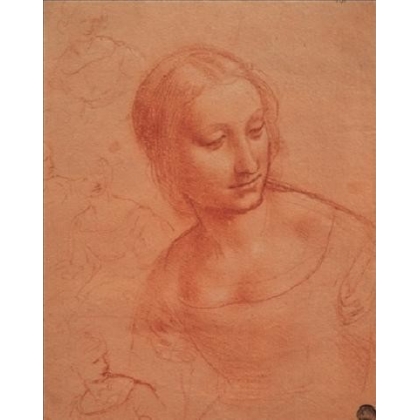 Posters Obraz, Reprodukce - Portrét mladé ženy - Busto di giovane donna, Leonardo Da Vinci,...