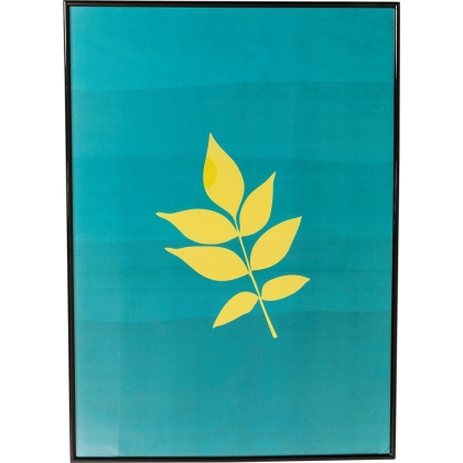 Obraz s rámem Leaf 71×51 cm