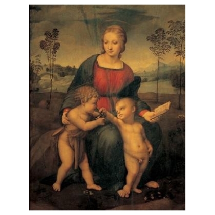 Posters Reprodukce Raffaello - Rafael Santi - Madona se stehlíkem - Madonna del Cardellino ,...