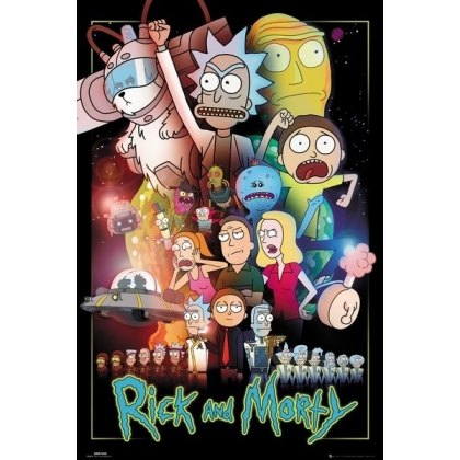 Posters Plakát, Obraz - Rick and Morty - Wars, (61 x 91,5 cm)