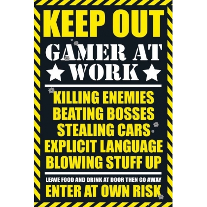 Posters Plakát, Obraz - Gaming - keep out, (61 x 91,5 cm)