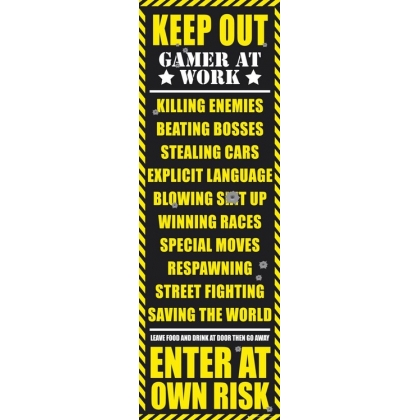 Posters Plakát, Obraz - Gaming - keep out, (53 x 158 cm)