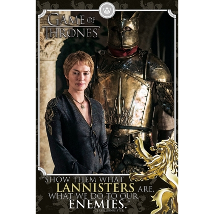 Posters Plakát, Obraz - Hra o Trůny (Game of Thrones) - Cersei Tyrion, (61 x 91,5 cm)