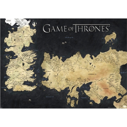 Posters Plakát, Obraz - Game Of Thrones - The 7 Kingdoms, (91,5 x 61 cm)