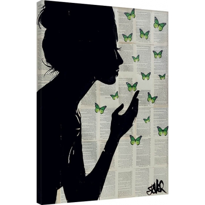 Posters Obraz na plátně Loui Jover - Simplicity - Green, (60 x 80 cm)