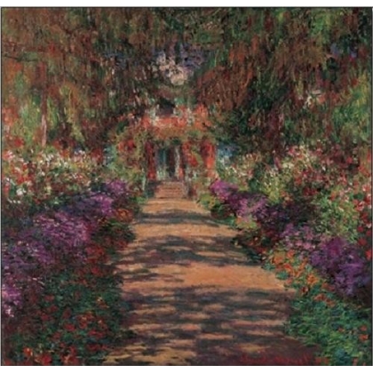 Posters Reprodukce Claude Monet - Cesta v Monetově zahradě v Giverny, 1902 , (80 x 60 cm)