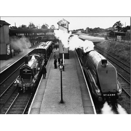 Posters Reprodukce Steam train at Stevenage Station, 1938 , (80 x 60 cm)