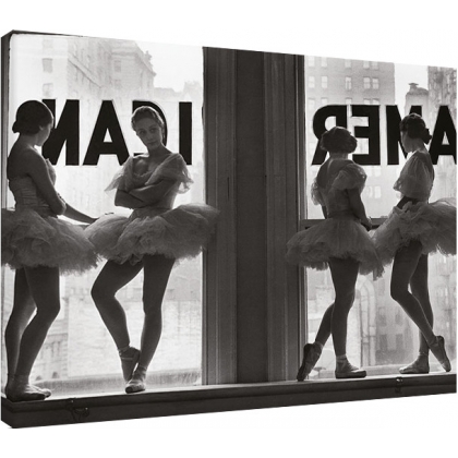 Posters Obraz na plátně Time Life - Ballet Dancers in Window, (80 x 60 cm)