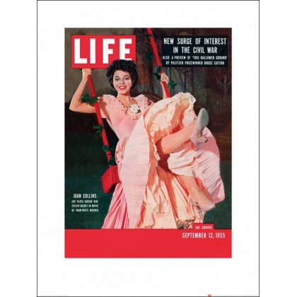 Posters Reprodukce Time Life - Life Cover - Joan Collins , (60 x 80 cm)