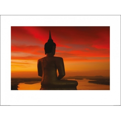 Posters Reprodukce Stuart Miekle - Sun Setting over the Mekong , (80 x 60 cm)